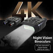 Digital Night Vision Binoculars & Goggles 36MP Max photo & 4K HD Video Infrared (IR) with LCD Screen Tracking up to 350M for Spotting, Hunting Wildlife