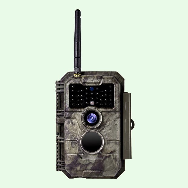 Wireless Bluetooth WiFi Game Trail Deer Camera 32MP 1296P Night Vision No Glow Motion Activated Stealth Camouflage for Wildlife Hunting, Home Security | W600 Brown