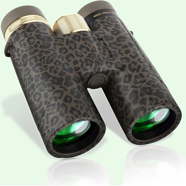 12x42 HD Binoculars, Large View Lens with Clear Low Night Vision IPX7 Waterproof Multi Coated Field 5.6° for Outdoor camping, Bird Watching, Hunting