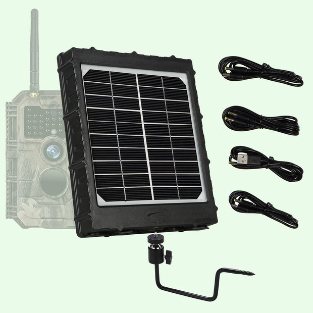 Bundle of WIFI Trail Camera A350W Grey and 8000mAh 3W 12/9/6V output Solar panel