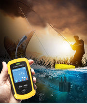 Portable Fish Finder Handheld Fish Finder Fish Location and Water Depth Sonar Sensor LCD Display for Lake/ice/kayak/shore/canoe fishing