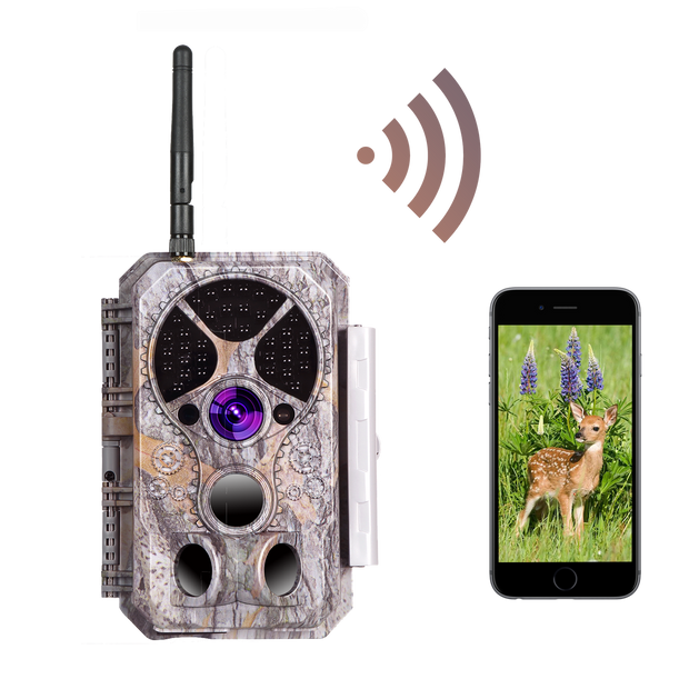 Bundle of WIFI Trail Camera A350W Grey and 8000mAh 3W 12/9/6V output Solar panel