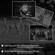 Wildlife Trail Camera with Night Vision 0.1S Trigger Motion Activated 32MP 1296P IP66 Waterproof for Hunting & home security | A323