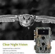 Wildlife Trail Camera with No Glow Night Vision 0.1S Trigger Motion Activated 32MP 1296P IP66 Waterproof for Hunting  | A262