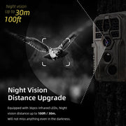 2-Pack Wildlife Trail Camera with Night Vision Motion Activated 0.1S Trigger Speed 24MP 1296P IP66 Waterproof for Hunting & home security | A280