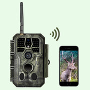 Wireless Bluetooth WildlifeTrail Camera with Night Vision Motion Activated 32MP 1296P Waterproof Stealth Camouflage for Hunting, Home Security