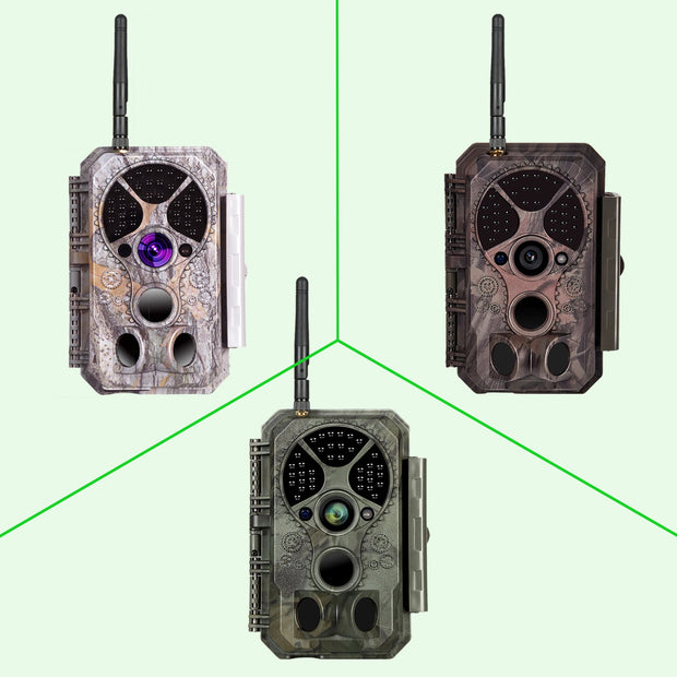 Wireless Bluetooth Wildlife Trail Camera with Night Vision Motion Activated 32MP 1296P Waterproof Stealth Camouflage for Hunting, Home Security  | A350W