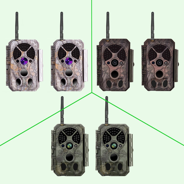 Bluetooth Wireless WIFI Game Trail Cameras for Wildlife Observation & Home Backyard Security Night Vision Motion Activated