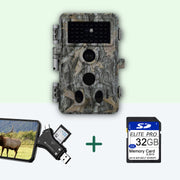 Bundle: Advanced Trail camera Pack with 32GB SD Card and SD Card Reader