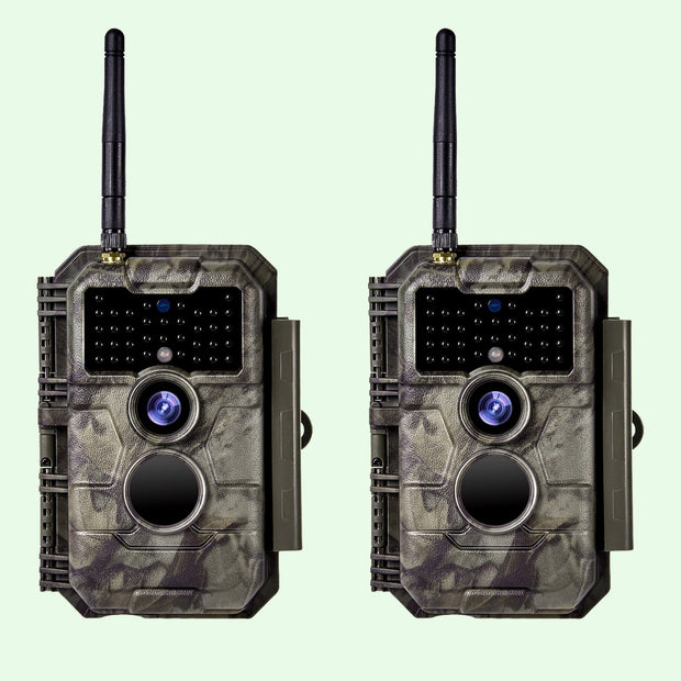 Wireless Bluetooth WiFi Game Trail Deer Camera 24MP 1296P Video Night Vision No Glow Motion Activated Waterproof Photo & Video Model