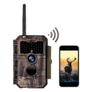 Wireless WiFi Wildlife Trail Camera with Night Vision Motion Activated 32MP 1296P Waterproof Stealth Camouflage for Hunting, Home Security | W600